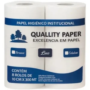 Papel Hig Fs Rolao Quality 9CM 8X300M